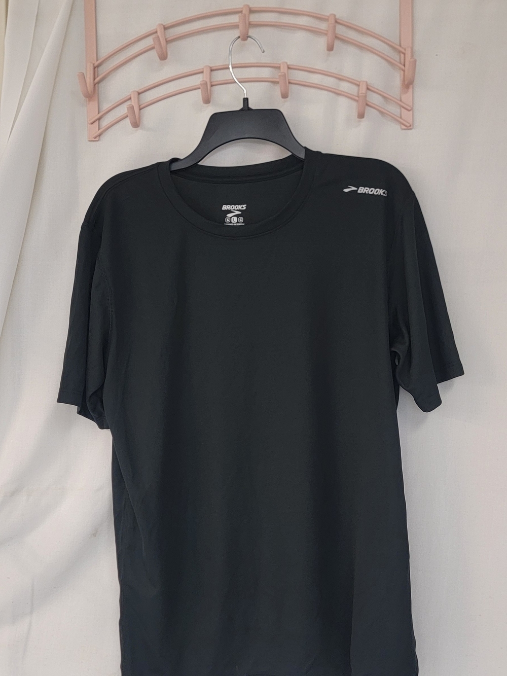 Brooks Black Short Sleeve Performance Tee